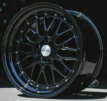17 Inch ESR SR05 Black Wheels 5x120 17x8.5 +30 Rims Set Fit BMW 325 328 Z4 Set 4