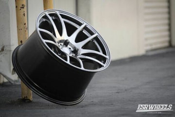 18x10.5 ESR SR08 Wheels Hyperblack 18 Inch +15 5x114.3 Concave Rims Set 4