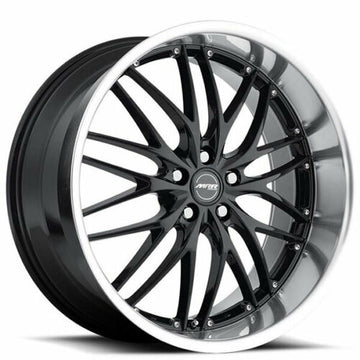 20" MRR GT1 Wheels Black Machined Lip 20x10 5x112 +25 Aggressive Fit Rims Set 4