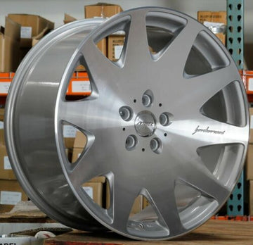 19" MRR HR3 Wheels 19x8.5 / 19x9.5 Silver Machined 5x114.3 Rims Set 4