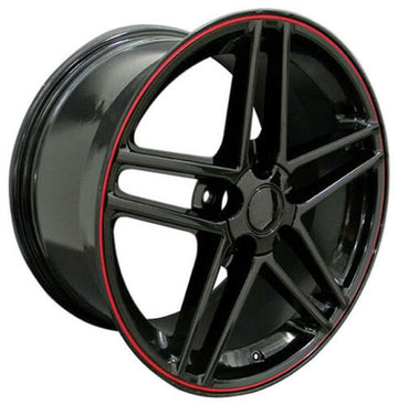 17" Black Wheels Fit Camaro Firebird years 1993-2002 17x9.5 5x120.65 Rims Set 4