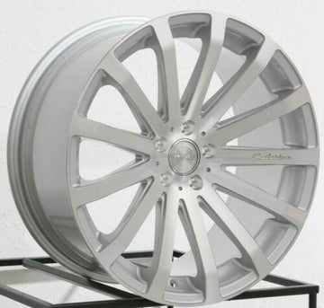 18" MRR HR9 Wheels 18x8.5 +35 18x9.5 +40 5x112 Silver For Mercedes SLK CLK E350