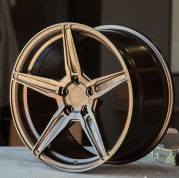19" MRR FS05 Flow Forged Bronze Wheels Set 19x10 / 19x11 For Ford Mustang Rims
