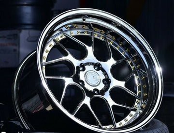 19x9.5 / 19x10.5 Aodhan DS01 5x114.3 +15 Vacuum Chrome Wheels 19 Inch Rims Set