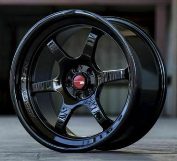 18 Inch Aodhan Ah08 Gloss Black Wheels 18x9.5 +35 5x100 Rims Set 4