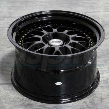 18 Inch 18x8.5 ESR SR01 5x100 +30 Gloss Black Wheels Rims Set (4)