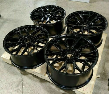 18x8.5 MRR GF5 Wheels Gloss Black 18" 5x108 +35 Ground Force Rims Set 4