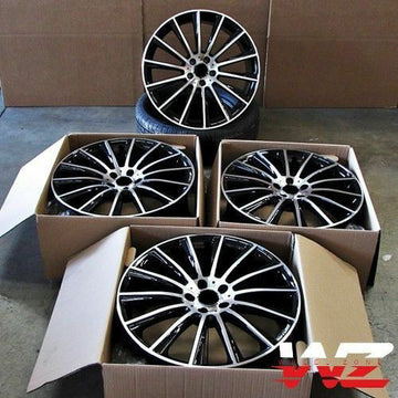 22" Wheels Fits Mercedes S550 S600 S63 CL500 CL600 CL63 22x9 / 22x10 Rims Set 4