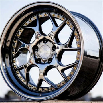 19x10.5 Aodhan DS01 5x114.3 +22 Black Chrome Wheels 19" Rims (Set of 4)