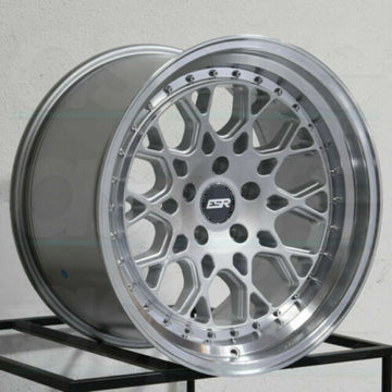 19" ESR CS3 Silver Machined Lip Wheels 19x8.5 +30 / 19x9.5 +35 5x120 Rims Set 4