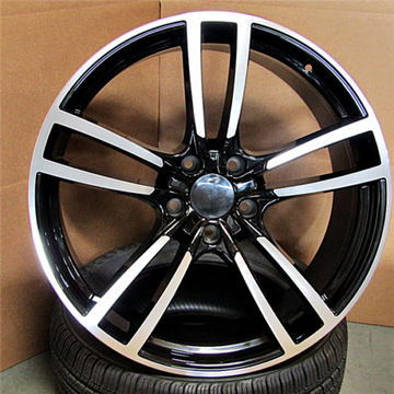 22x10 Wheels Black Machine Fits Porsche Cayenne Audi Q7 5x130 Rims 22 Inch set 4