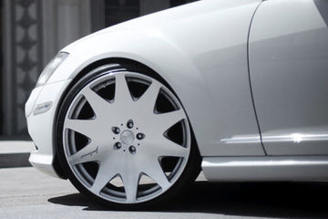 19" MRR HR3 Silver 19X8.5 / 19X9.5 +35 Wheels Fit Mercedes S430 S500 S550 E350