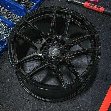 19 Inch ESR CS8 Gloss Black Wheels 19x9.5 +35 5x114.3 Rims Set 4 19"