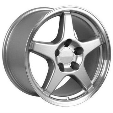 17x9.5 +56 Wheels For Chevrolet Corvette Camaro Firebird 17" Silver ZR1 Style