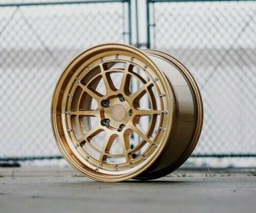18x9.5 Aodhan AH04 5x114.3 +30 Wheels Full Gold 18 Inch Rims (Set of 4)