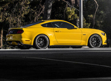 19" MRR Ground Force GF9 Black Concave Wheels Rims Fits Ford Mustang GT GT500