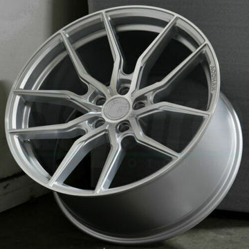 20x10.5 Flow Forged AFF1 5x120 Wheels Silver Machined Face 20" Rims Set 4