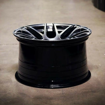 19x10.5 +30 5x114.3 Hyper Black Rotary Forged Concave Wheels ESR RF1 Rims set 4