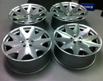 MRR HR3 19x8.5 / 20x8.5 Wheels Rims Set of Four Staggered Silver Diamond Cut
