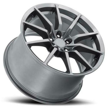 One 19x11 MRR M350 Flow Forge fit Mustang 5x114.3 +55 Gun Metal Wheels