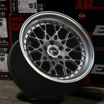 18x8.5 5x114.3 +30 ESR CS3 18" Graphite Wheels For Honda Accord Civic Lexus RX7