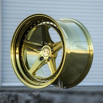 Aodhan DS05 19x11 +15 5x114.3 Wheels 19 Inch Gold Concave Set 4 Rims