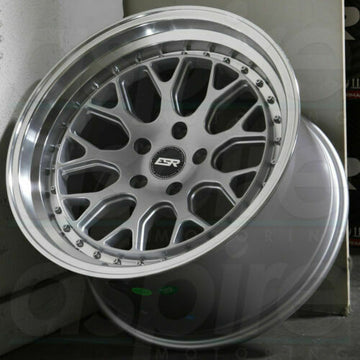 19 Inch ESR CS01 Hyper Silver Wheels 19x9.5 / 19x10.5 +22 5x114.3 Rims Set 4