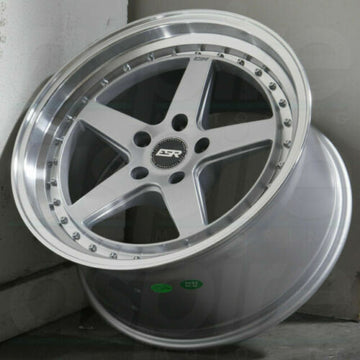 18x8.5 5x114.3 +30 ESR CS5 18" Silver Wheels For Honda Accord Civic Lexus Nissan
