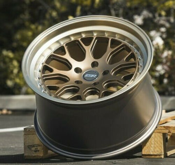 ESR CS1 Bronze Wheels 18x10.5 +22 5x114.3 18 Inch Deep Dish Rims Set 4