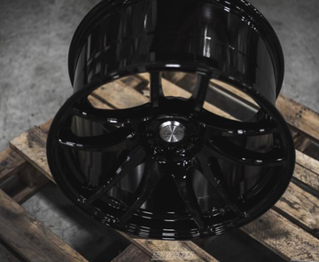 ESR SR08 Gloss Black Deep Concave Wheels 18x10.5 +22 5x114.3 Rims 18 Inch Set 4