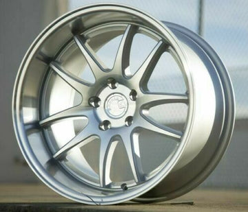 Aodhan DS02 Wheels 19x11 +22 5x114.3 Silver Machined 19 Inch Deep Rims Set 4