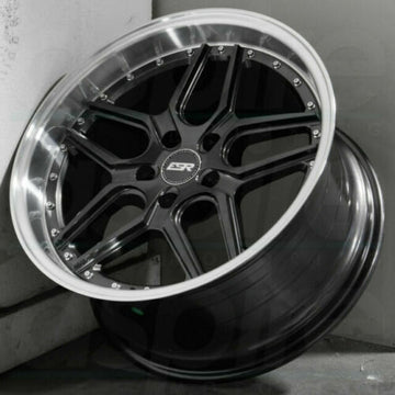 ESR CS15 Wheels 18x10.5 +22 5x120 Graphite Deep Dish 18 Inch Rims Set 4