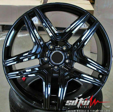 20" Black Wheels For Mercedes GL350 GL450 ML350 ML500 ML550 20x9.5 5x112 Set 4