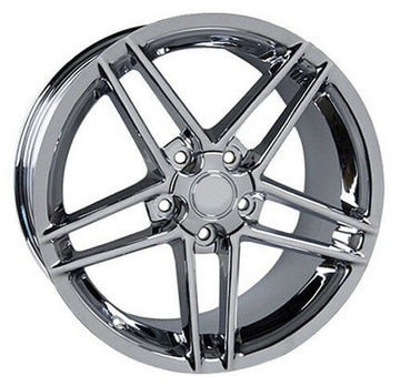 17x9.5 Chrome C6 Corvette Z06 Style Wheels Set of 4 Rims Fit Camaro Firebird CP