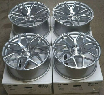 19x8.5 / 19x9.5 MRR GF9 5x114.3 +35/40 Silver Machined Wheels 19" Set of 4 Rims