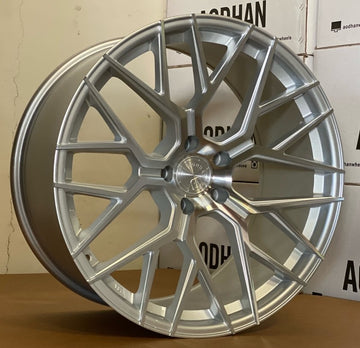 20x10.5 Aodhan AFF9 5x120 +35 Flow Forged Machined Silver Wheels (Set of 4)